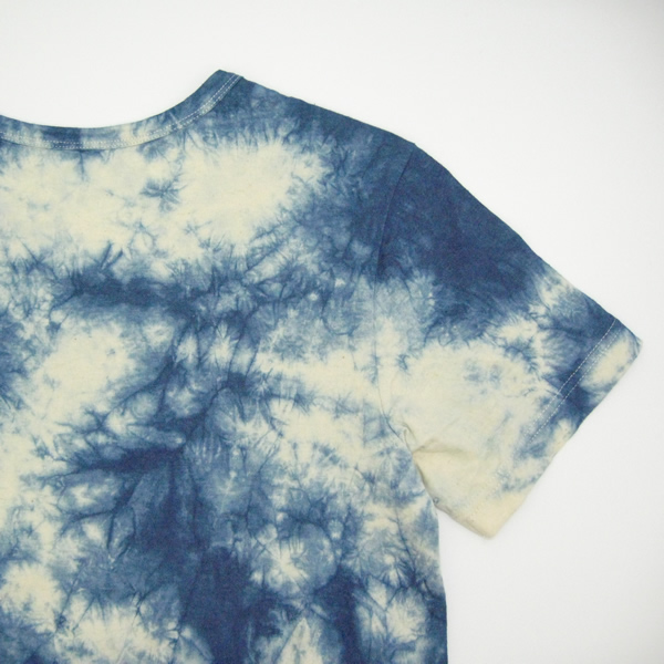 麻福ヘンプTシャツ（藍ムラ染め）_03