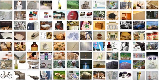 HEMP HACKSで紹介してきた製品や活用事例のサムネイルが多数並ぶ一覧。繊維、建材、家具、自動車、食品、生活用品など